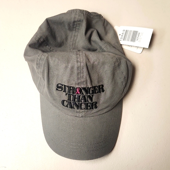❤️NWT TORRID BREAST CANCER AWARENESS CAP - BCA STRONGER THAN CANCER PINK RIBBON - Picture 5 of 7